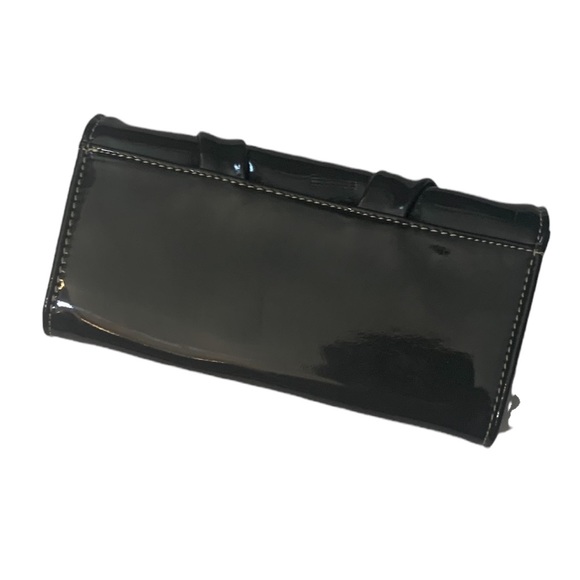 Harrods High Gloss Patent Leather Bifold Wallet in Deep Coal. Harrods 1849 EST. - Picture 6 of 6
